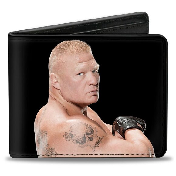Handbags - 7364 PU Bifold Wallet - Brock Lesnar Vivid Pose + BROCK LESNAR Carnage